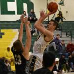 Ben Ray/Sound Publishing 
Kentridge senior Alex Conner dominates in the paint against Emerald Ridge.