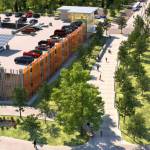 A rendering of Sound Transits South 272nd Street parking garage and light rail station in Kent scheduled to open in 2025 as part of the Federal Way Link extension. COURTESY IMAGE, Sound Transit