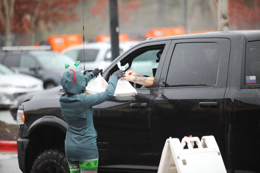 Nanas Southern Kitchen, with locations in Kent and Covington, gave out 1,700 free meals on Christmas Day. COURTESY PHOTO, Keath Crown