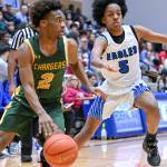 Kentridge senior Jalon Blackwell drives to the bucket. Photo Credit: Dee Torres