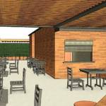 A rendering of Airways Brewings The Bistro & Beer Garden patio expansion planned for this year in downtown Kent. COURTESY GRAPHIC, Airways Brewing