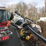 Crews respond to a Feb. 8 crash along 55th Avenue South near South 272nd Street. COURTESY PHOTO, Puget Sound Fire
