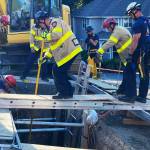 What started out as a rescue operation in September 2022 became a recovery operation when a responder found that Surjit Gill had no pulse. Between 50 and 60 responders worked for hours to make sure the trench was stable enough for recovery. COURTESY FILE PHOTO, Renton Regional Fire Authority.