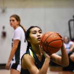 Kentridge leader Sydney Esperanza is focused on a free throw to close out the game. Ben Ray / The Reporter