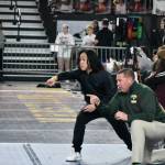 Kentridge staff working with Emilio Tolomei on his second day of competing. Photos by Ben Ray/ The Reporter.