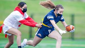 The Tacoma Girls NFL Flag Football Club kicked off their inaugural season on May, 8, 2021. COURTESY PHOTO, Seattle Seahawks