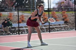Big thumbs up from Kentlake tennis player. Ben Ray / The Reporter