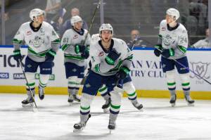 Seattles Brad Lambert and the rest of the Thunderbirds are clashing with the Winnipeg Ice for the Western Hockey League title. COURTESY PHOTO, Brian Liesse, Seattle Thunderbirds