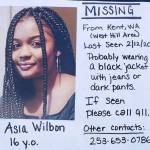 Kent Police are asking for the publics help to find Asia Wilbon. COURTESY PHOTO, Kent Police