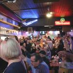 Patrons at Stars Bar & Grill take a shot in memory of Katie Duhnke and Jessyca Hohn on Wednesday, May 31, during a celebration of life for the two women. Alex Bruell / The Mirror