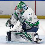 Seattle Thunderbirds goalie Thomas Milic was selected to the Canadian Hockey League first team for the 2022-2023 season. COURTESY PHOTO, Brian Liesse, Seattle Thunderbirds