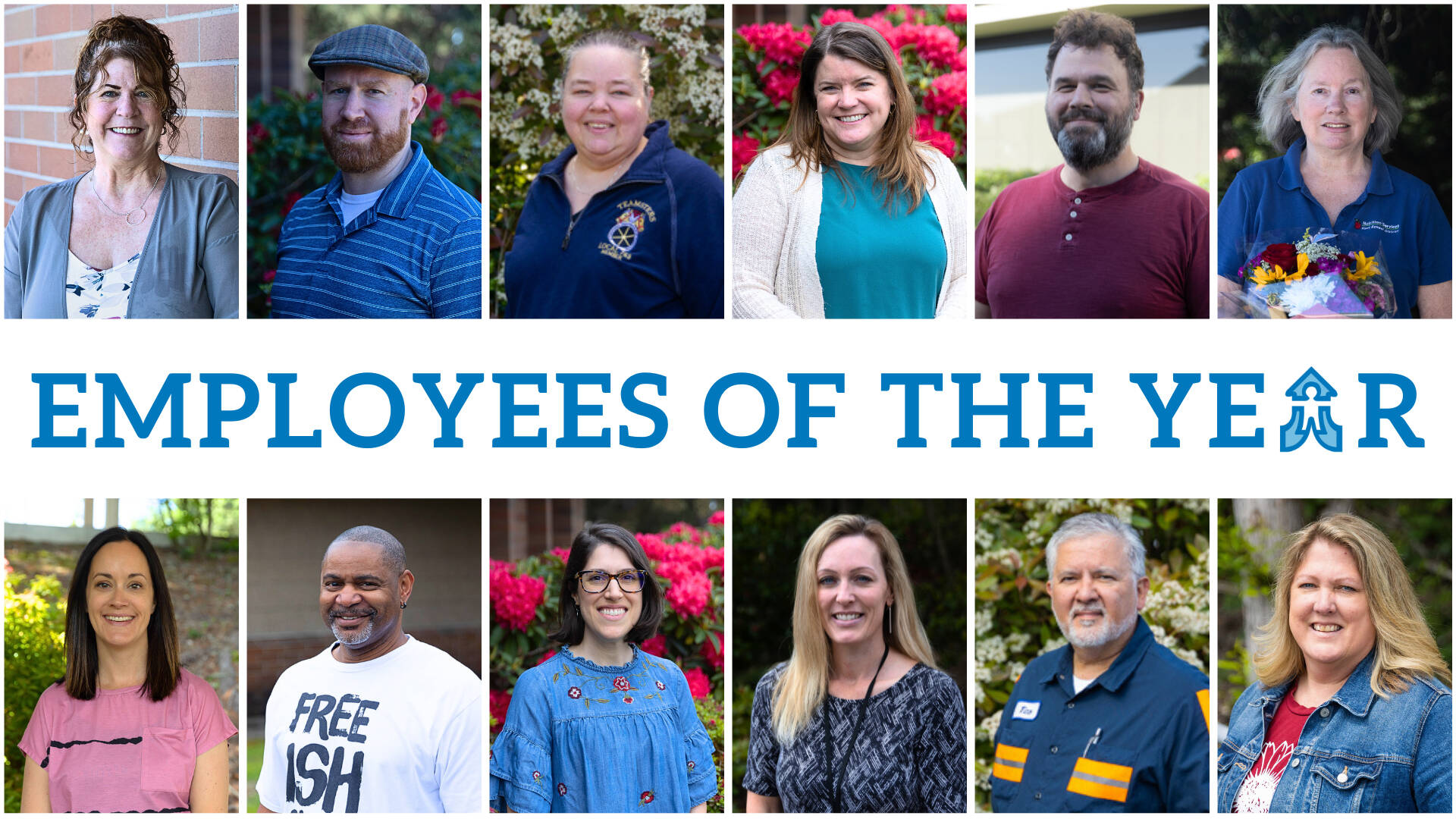 Kent School District employees of the year. Top row, from left to right: Karin Powell, Brian Smith, Mendi Holland, Charity Jensen, Todd Wehmeyer and Barbara Parke. Bottom row, from left to right: Annie Ott, Brian Lockhart, Samantha Maffei, Danielle DeJong, Tino Acevedo and Heather Contreras. COURTESY IMAGE, Kent School District