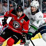 Seattles Jeremy Hanzel defends Quebecs James Malatesta in the Memorial Cup title game. COURTESY PHOTO, CHL