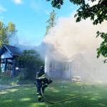 It took firefighters more than two hours to extinguish the house fire. COURTESY PHOTO, Puget Sound Fire