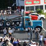 Two semi-trucks wait their turn to race. Ben Ray / The Reporter