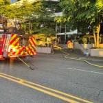 Low visibility from smoke made it so firefighting crews were not able to locate the fire right away. Photo courtesy of Puget Sound Fire Authority.