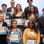 Edna Tsegaye, bottom row, far right, a 2023 Kentridge High School graduate, received a $3,000 college scholarship from The Museum of Flight. COURTESY PHOTO, Sean Mobley/The Museum of Flight