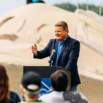 King County Councilmember Reagan Dunn at the June 28 grand opening of Van Dorens Landing Park. COURTESY PHOTO, City of Kent