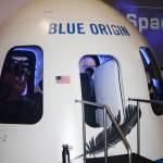 The Blue Origin New Shepard capsule on display at the Space Summit. STEVE HUNTER, Kent Reporter