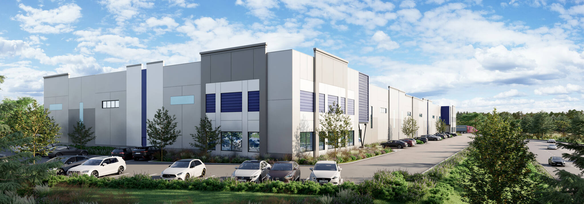 A rendering of the 180,000-square-foot warehouse Bridge Industrial plans to build at 7730 S. 202nd St. in Kent. COURTESY IMAGE, Bridge