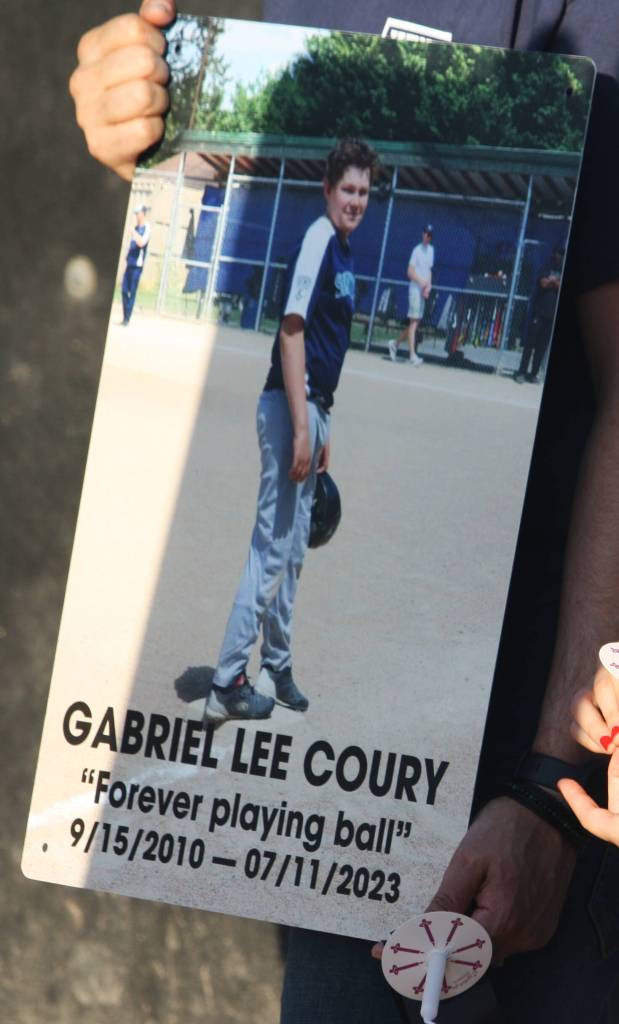 Kent Little League will display this photo at Ryan Brunner Fields. STEVE HUNTER, Kent Reporter