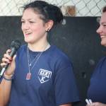 Sophia Sappa, sister of Gabriel Coury, talks about her brothers improvement in baseball. STEVE HUNTER, Kent Reporter