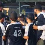 Gabriel Courys Kent Little League teammates gather at the pitchers mound. STEVE HUNTER, Kent Reporter