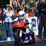 Chris Bostick prepares before his Prostock Motorcycle race. (Photos by Ben Ray / Sound Publishing)