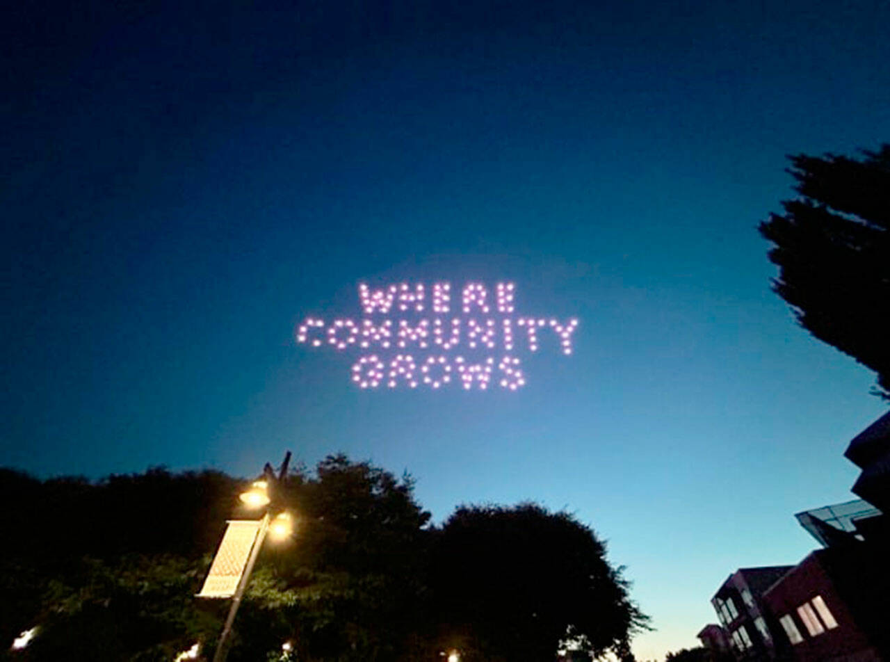 A scene from the Renton River Days drone show. COURTESY PHOTO, Annika Hauer