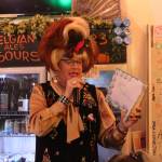 Photo by Bailey Jo Josie/Sound Publishing.
Sylvia OStayformore reads a Christmas-themed childrens book to the crowd. For Sylvia, it was no question that Story Time would continue, even if protesters had shown up on Saturday.