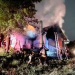 Firefighters battle a blaze Monday, Aug. 7 at a vacant Kent house in the 20400 block of 91st Avenue S. COURTESY PHOTO, Puget Sound Fire