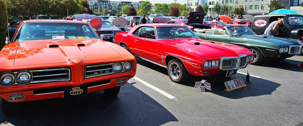 Vehicles on display at the Cruisin Kent Car Show at Kent Station. COURTESY PHOTO, City of Kent