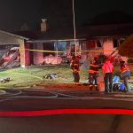 Scene from the Aug. 25 fire. (Photo courtesy of Renton Regional Fire)