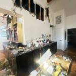 Damage at Wilder and Free Beauty Company in Kent after a Sept. 2 fire. COURTESY PHOTO, Stacy Love