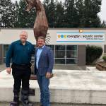 Covington Mayor Jeff Wagner and King County Councilmember Reagan Dunn. COURTESY PHOTO, King County