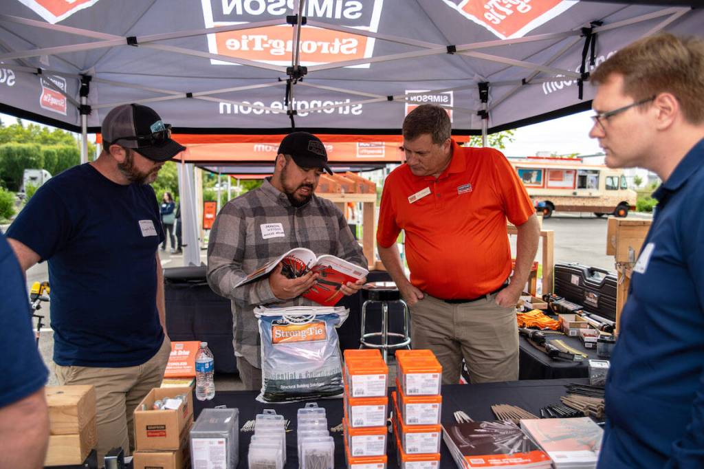 Simpson Strong-Tie products on display at its Kent hub, 20210 66th Ave. S. COURTESY PHOTO, Simpson Strong-Tie