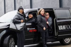 Vanpool participants in Renton enjoy the social benefits of Vanpool.