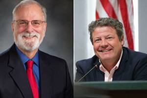 Auburn state Sen. Phil Fortunato and King County Councilmember Reagan Dunn.