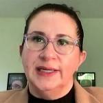 Jennifer Horwitz, attorney for Frank Evans, at the board hearing. Screenshot, TVW Washington