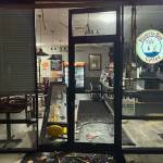 The storefront of the Poverty Bay Cafe by FUSION was damaged by a vehicle early Oct. 27. Photo provided by FUSION.