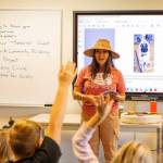 Seattle author and artist Sondra Segundo speaks at Lake Youngs Elementary School in Kent as part of Novembers Native American Heritage Month. COURTESY PHOTO, Kent School District