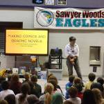 Grants to the Kent School District from the Kent Schools Foundation help fund a variety of programs, including when author Ellie Peterson visited Sawyer Woods Elementary School in Black Diamond. COURTESY PHOTO, Kent Schools Foundation