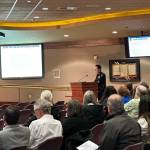 Photo courtesy of David Solano/Federal Way Mayors office.
Police Chief Andy Hwang shares public safety updates with the Federal Way City Council.