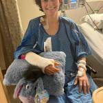 Sarah Baileigh recovers in a hospital from injuries suffered in a Nov. 17 vehicle crash took took the life of her 17-year-old daughter when they were hit by another driver. COURTESY PHOTO, GoFundMe
