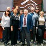 City Councilmember Les Thomas poses with his family Dec. 12 at his final meeting. COURTESY PHOTO, City of Kent