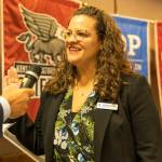 Meghin Margel sworn in to the Kent School Board. COURTESY PHOTO, Kent School District