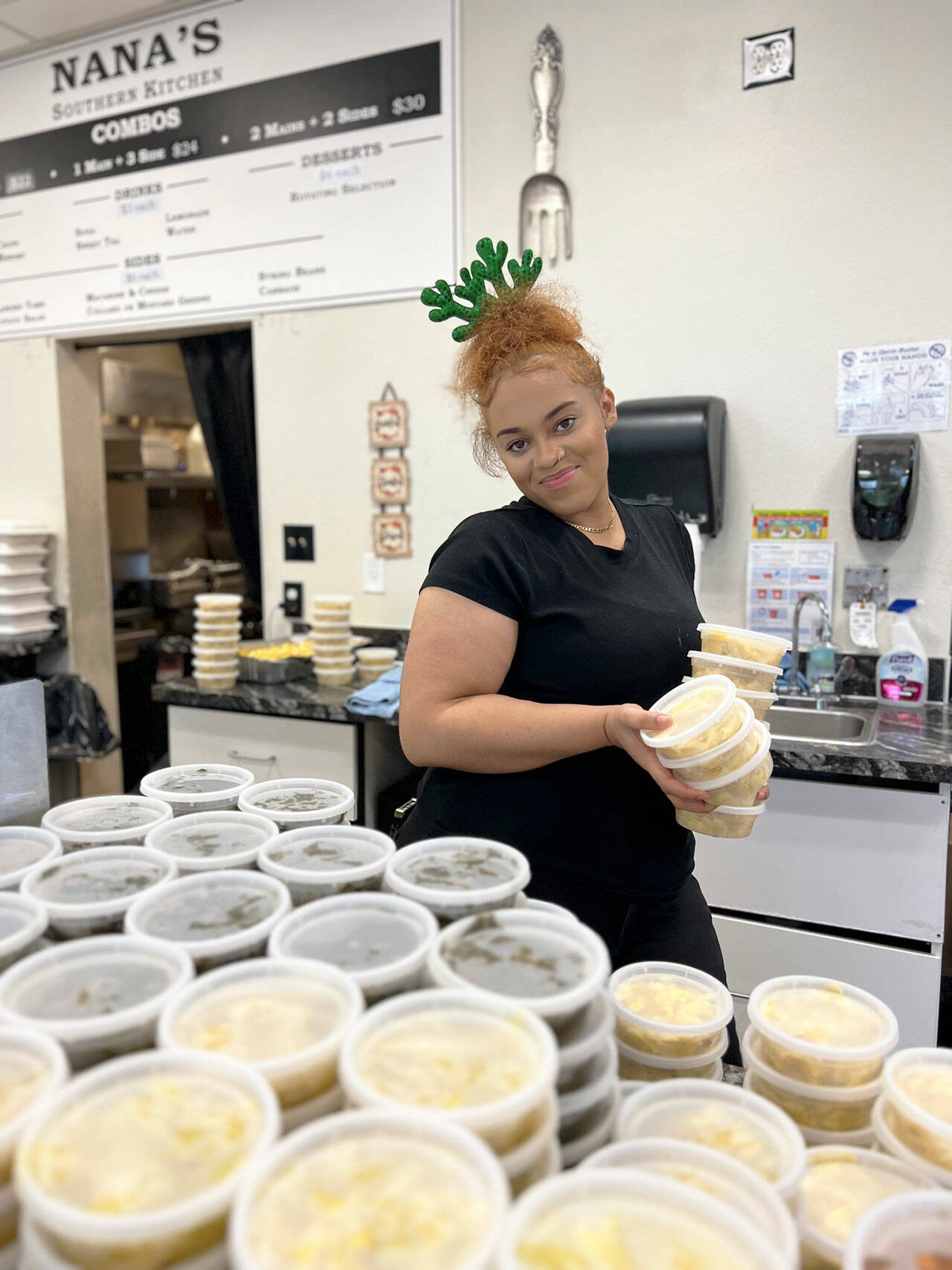 Nanas Southern Kitchen in Kent plans to distribute more than 250 free meals on Christmas Day. COURTESY PHOTO, Nanas Southern Kitchen