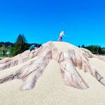 Children play on the new Mount Rainier climbing structure at the relocated Van Dorens Landing Park in Kent along Russell Road. COURTESY PHOTO, City of Kent Parks