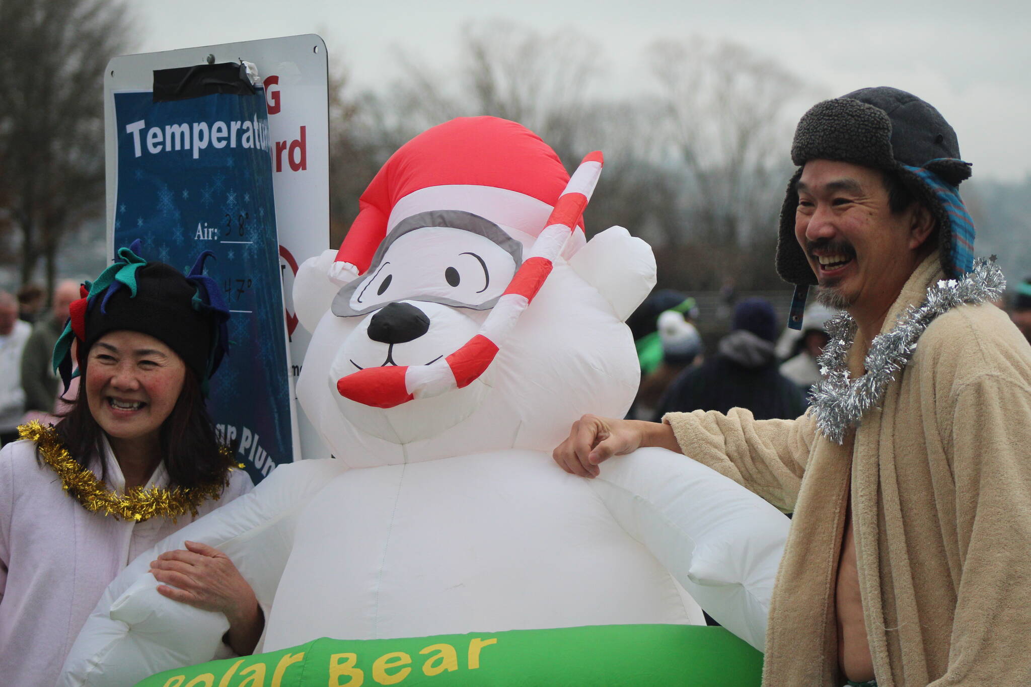 The Renton Polar Bear Plunge usually takes place at Gene Coulon Memorial Beach Park but has been changed to the city aquatic center on Jan. 1, 2024. Photo by Bailey Jo Josie/Sound Publishing.