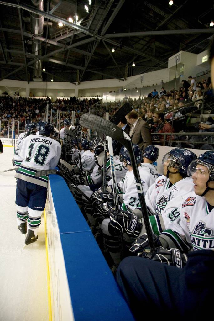 A sellout crowd of 6,125 watched the debut of the Seattle Thunderbirds in 2009 at the ShoWare Center in Kent. COURTESY PHOTO, accesso ShoWare Center